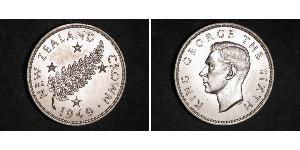 1 Crown Neuseeland Silber Georg VI (1895-1952)