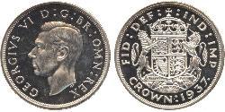 1 Crown Vereinigtes Königreich (1922-) Silber Georg VI (1895-1952)