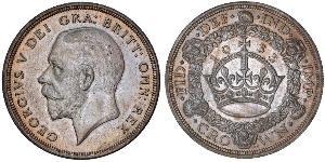 1 Crown Vereinigtes Königreich (1922-) Silber George V (1865-1936)