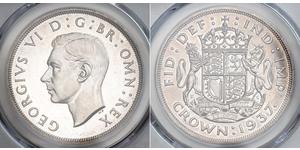 1 Crown Vereinigtes Königreich (1922-) Silber Georg VI (1895-1952)