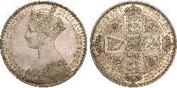 1 Crown Vereinigtes Königreich von Großbritannien und Irland (1801-1922) Silber Victoria (1819 - 1901)