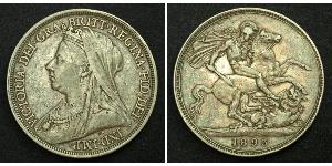 1 Crown Vereinigtes Königreich von Großbritannien und Irland (1801-1922) Silber Victoria (1819 - 1901)
