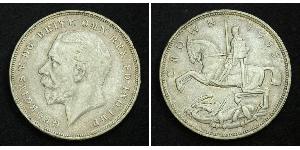 1 Crown Vereinigtes Königreich von Großbritannien und Irland (1801-1922) Silber George V (1865-1936)