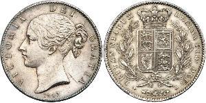 1 Crown Vereinigtes Königreich von Großbritannien und Irland (1801-1922) Silber Victoria (1819 - 1901)