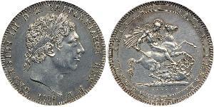 1 Crown Vereinigtes Königreich von Großbritannien und Irland (1801-1922) Silber Georg III (1738-1820)