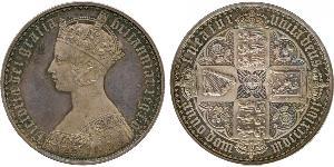 1 Crown Vereinigtes Königreich von Großbritannien und Irland (1801-1922) Silber Victoria (1819 - 1901)