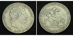 1 Crown Vereinigtes Königreich von Großbritannien und Irland (1801-1922) Silber Georg III (1738-1820)