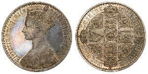 1 Crown Vereinigtes Königreich von Großbritannien und Irland (1801-1922) Silber Victoria (1819 - 1901)