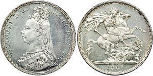 1 Crown Vereinigtes Königreich von Großbritannien und Irland (1801-1922) Silber Victoria (1819 - 1901)