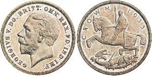 1 Crown Vereinigtes Königreich von Großbritannien und Irland (1801-1922) Silber George V (1865-1936)