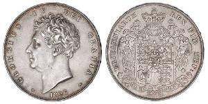 1 Crown Vereinigtes Königreich von Großbritannien und Irland (1801-1922) Silber Georg IV (1762-1830)
