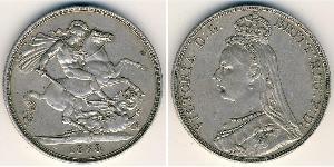 1 Crown Vereinigtes Königreich von Großbritannien und Irland (1801-1922) Silber Victoria (1819 - 1901)