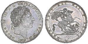 1 Crown Vereinigtes Königreich von Großbritannien und Irland (1801-1922) Silber Georg III (1738-1820)