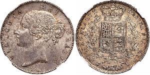 1 Crown Vereinigtes Königreich von Großbritannien und Irland (1801-1922) Silber Victoria (1819 - 1901)