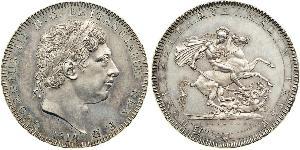 1 Crown Vereinigtes Königreich von Großbritannien und Irland (1801-1922) Silber Georg III (1738-1820)
