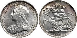 1 Crown Vereinigtes Königreich von Großbritannien und Irland (1801-1922) Silber Victoria (1819 - 1901)