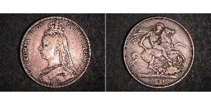 1 Crown Vereinigtes Königreich von Großbritannien und Irland (1801-1922) Silber Victoria (1819 - 1901)