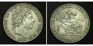 1 Crown Vereinigtes Königreich von Großbritannien und Irland (1801-1922) Silber Georg III (1738-1820)