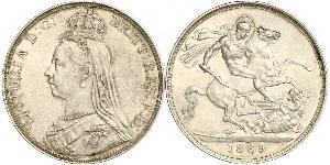 1 Crown Vereinigtes Königreich von Großbritannien und Irland (1801-1922) Silber Victoria (1819 - 1901)