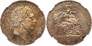 1 Crown Vereinigtes Königreich von Großbritannien und Irland (1801-1922) Silber Georg III (1738-1820)