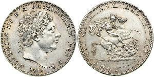 1 Crown Vereinigtes Königreich von Großbritannien und Irland (1801-1922) Silber Georg III (1738-1820)