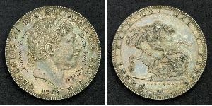 1 Crown Vereinigtes Königreich von Großbritannien und Irland (1801-1922) Silber Georg III (1738-1820)