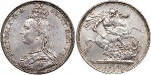 1 Crown Vereinigtes Königreich von Großbritannien und Irland (1801-1922) Silber Victoria (1819 - 1901)