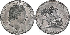 1 Crown Vereinigtes Königreich von Großbritannien und Irland (1801-1922) Silber Georg III (1738-1820)