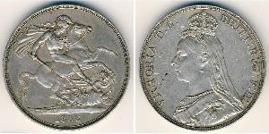 1 Crown Vereinigtes Königreich von Großbritannien und Irland (1801-1922) Silber Victoria (1819 - 1901)