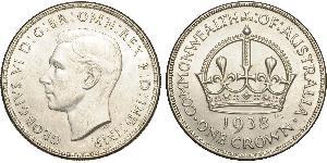 1 Crown Australia (1788 - 1939) Silver George VI (1895-1952)