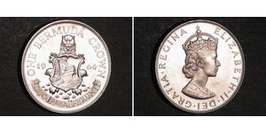 1 Crown Bermuda Silver Elizabeth II (1926-2022)