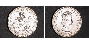 1 Crown Bermuda Silver Elizabeth II (1926-2022)