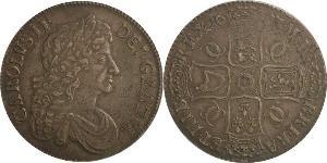 1 Crown Kingdom of England (927-1649,1660-1707) Silver Charles II (1630-1685)