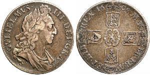 1 Crown Kingdom of England (927-1649,1660-1707) Silver William III (1650-1702)