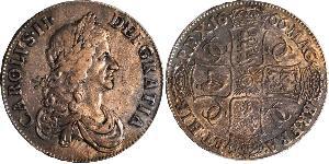 1 Crown Kingdom of England (927-1649,1660-1707) Silver Charles II (1630-1685)