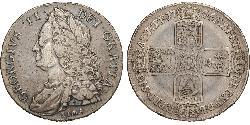 1 Crown Kingdom of Great Britain (1707-1801) Silver George II (1683-1760)