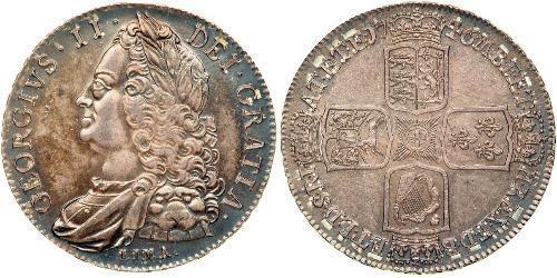 1 Crown Kingdom of Great Britain (1707-1801) Silver George II (1683-1760)