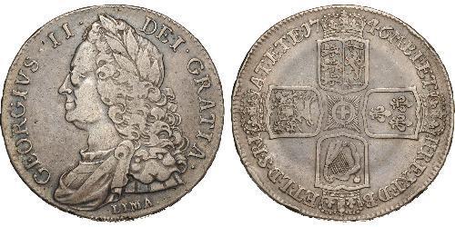1 Crown Kingdom of Great Britain (1707-1801) Silver George II (1683-1760)