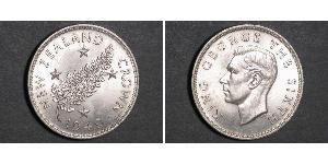 1 Crown New Zealand Silver George VI (1895-1952)