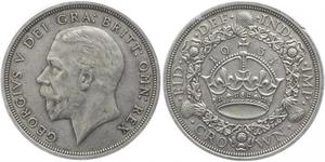 1 Crown United Kingdom (1922-) Silver George V of the United Kingdom (1865-1936)