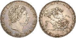 1 Crown United Kingdom of Great Britain and Ireland (1801-1922) Silver George III (1738-1820)
