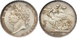 1 Crown United Kingdom of Great Britain and Ireland (1801-1922) Silver George IV (1762-1830)