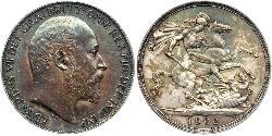 1 Crown United Kingdom of Great Britain and Ireland (1801-1922) Silver Edward VII (1841-1910)