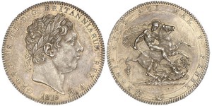 1 Crown United Kingdom of Great Britain and Ireland (1801-1922) Silver George III (1738-1820)