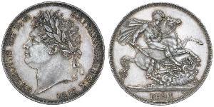 1 Crown United Kingdom of Great Britain and Ireland (1801-1922) Silver George IV (1762-1830)
