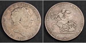 1 Crown United Kingdom of Great Britain and Ireland (1801-1922) Silver George III (1738-1820)