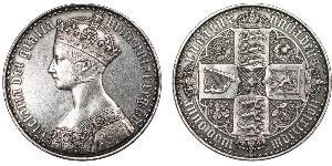 1 Crown United Kingdom of Great Britain and Ireland (1801-1922) Silver Victoria (1819 - 1901)