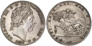 1 Crown United Kingdom of Great Britain and Ireland (1801-1922) Silver George III (1738-1820)