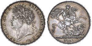 1 Crown United Kingdom of Great Britain and Ireland (1801-1922) Silver George IV (1762-1830)