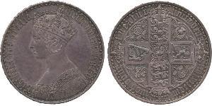 1 Crown United Kingdom of Great Britain and Ireland (1801-1922) Silver Victoria (1819 - 1901)